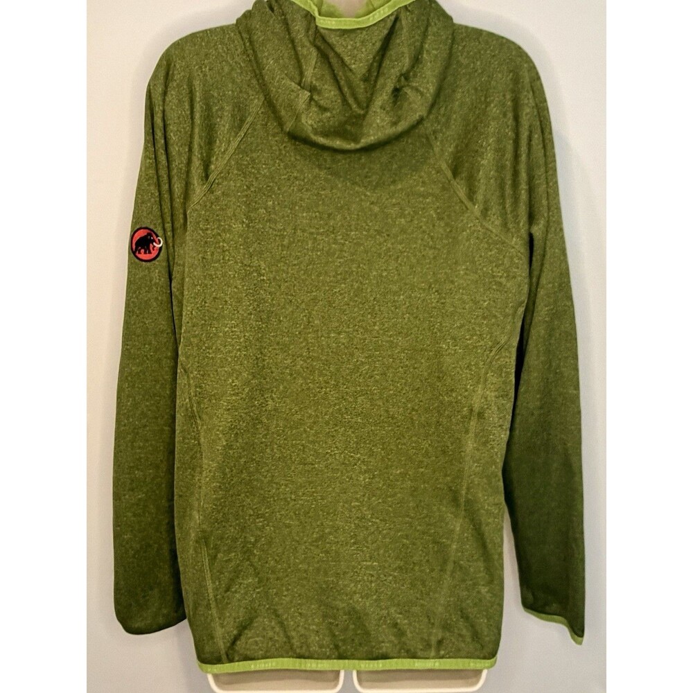 Mammut Full Zip Fleece Lined Green Hoodie Jacket Size L Large EUC!! - Picture 5 of 8